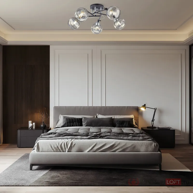 Люстра Arte Milano AMALFI-323685 323685/5B BK+CR от ImperiumLoft