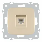 Розетка телефонная, RJ11 205.51-1.shampan
