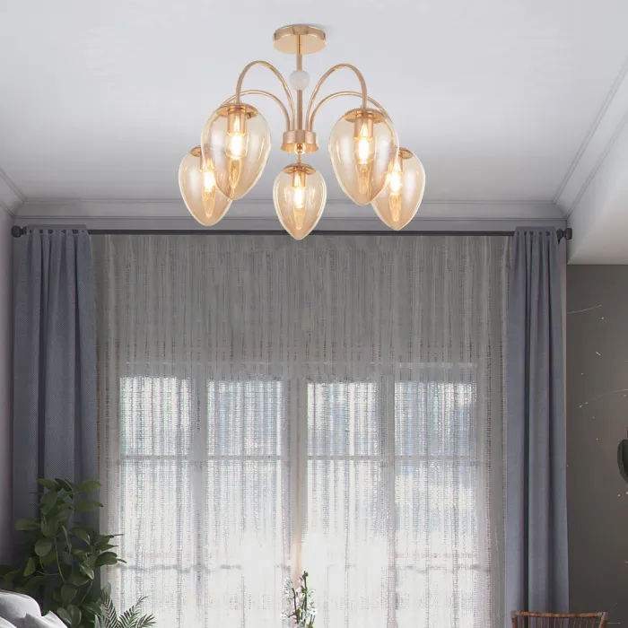 Люстра Arte Milano Napoli-327619 327619/5 FG+WH от ImperiumLoft