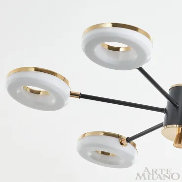 Люстра светодиодная Arte Milano Ferrara-72999 277499/6 BK/GD от ImperiumLoft