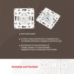Розетка интернет, RJ45 217.45-1.white