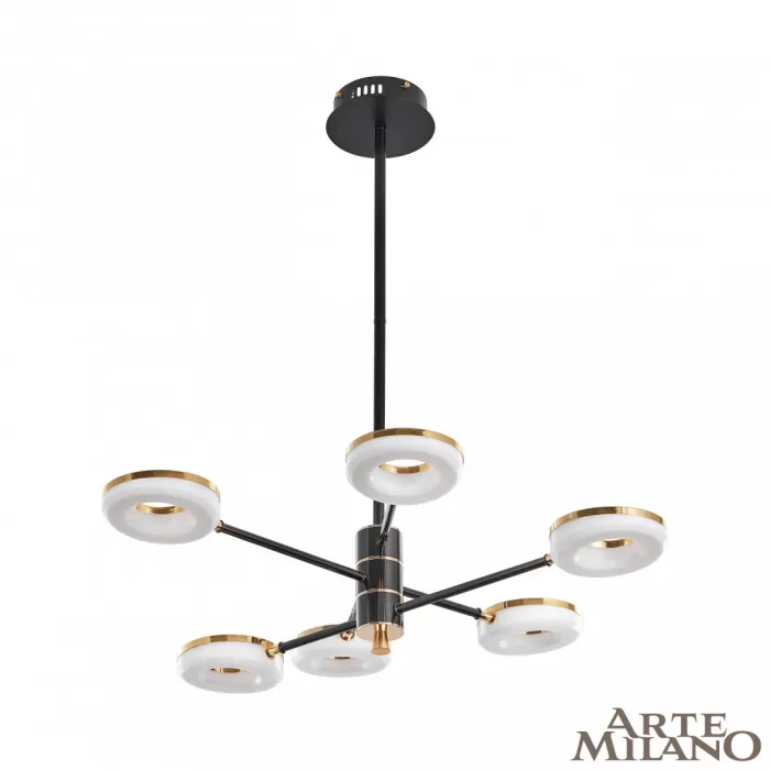 Люстра светодиодная Arte Milano Ferrara-72999 276699/6 BK/GD от ImperiumLoft
