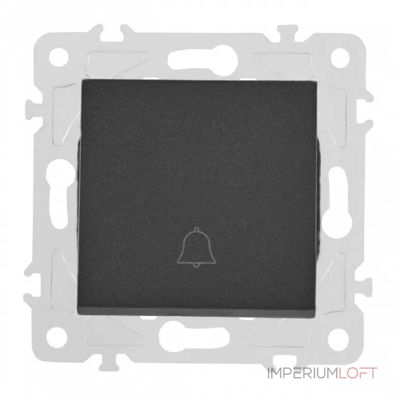 Кнопка дверного звонка, 10A 250V 203.36-1.black от ImperiumLoft