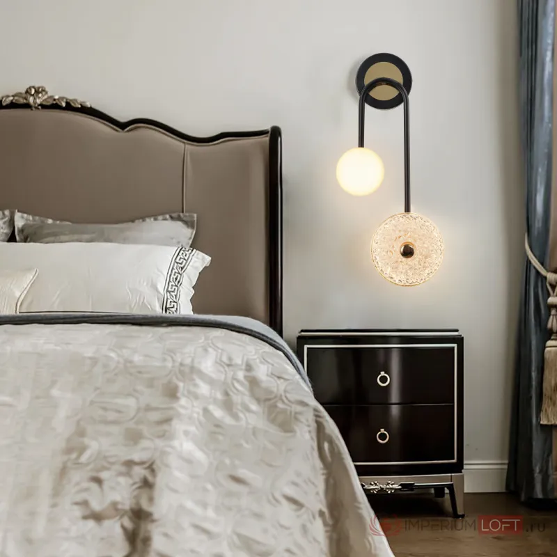 Бра светодиодный Arte Milano Ferrara-72069 279169/2B BK/GD от ImperiumLoft