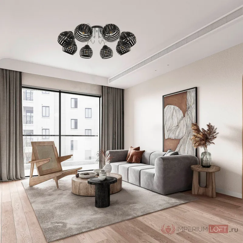 Люстра Arte Milano AMALFI-325107 325107/8 BK.CR от ImperiumLoft