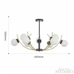 Люстра на штанге Arte Milano Neapolis-76169 276169/9 BK/GD
