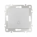 Кнопка дверного звонка, 10A 250V 206.36-1.silver от ImperiumLoft