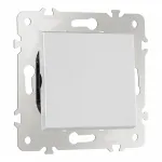 Выключатель одноклавишный проходной (на 2 направления) , 10AX 250V 203.32-1.silver от ImperiumLoft