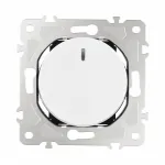 Выключатель одноклавишный с подсветкой, 10AX 250V 202.31-1.white