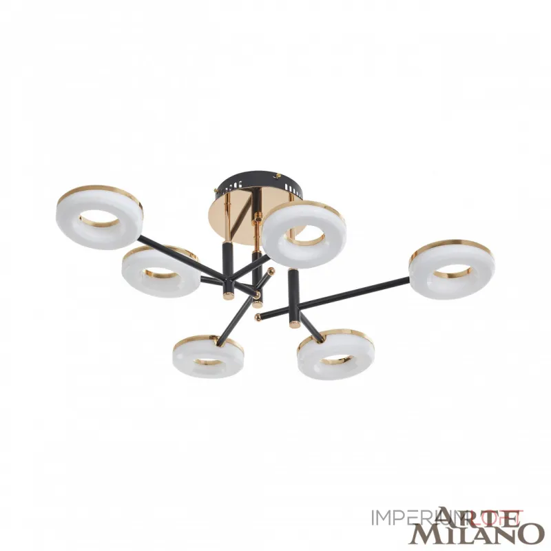Светильник светодиодный Arte Milano Ferrara-72999 272999/6 BK/GD