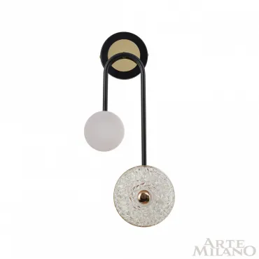 Бра светодиодный Arte Milano Ferrara-72069 279169/2B BK/GD от ImperiumLoft