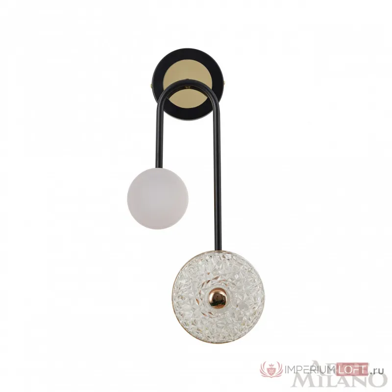 Бра светодиодный Arte Milano Ferrara-72069 279169/2B BK/GD от ImperiumLoft