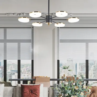 Люстра светодиодная Arte Milano Ferrara-72999 277499/6 BK/GD от ImperiumLoft