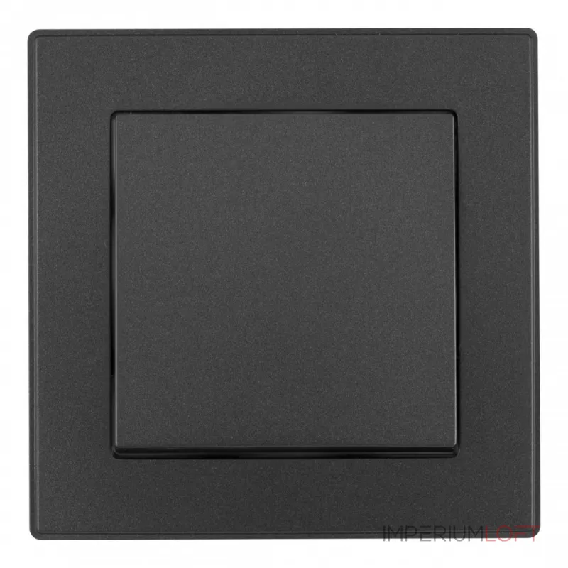 Выключатель одноклавишный с рамкой Arte Milano SET06-1-30-1 black Выключатель одноклавишный с рамкой Arte Milano SET06-1-30-1 black