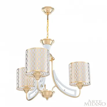 Люстра подвесная Arte Milano Florentia-3387 303387/3 Wh/Gd