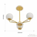 Люстра на штанге Arte Milano Neapolis-77138 277138/3 GD