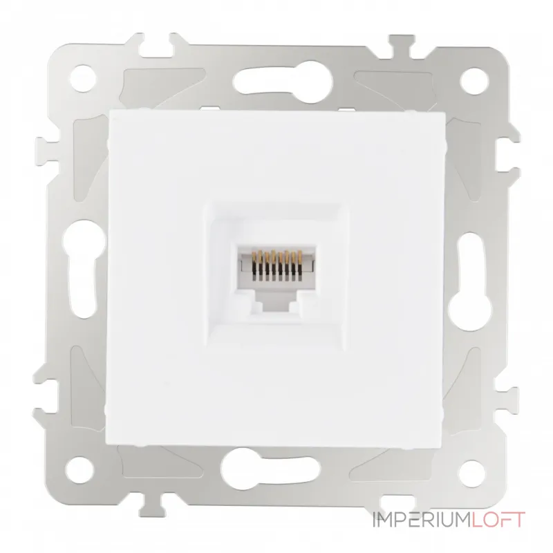 Розетка интернет RJ45 203.45-1.white