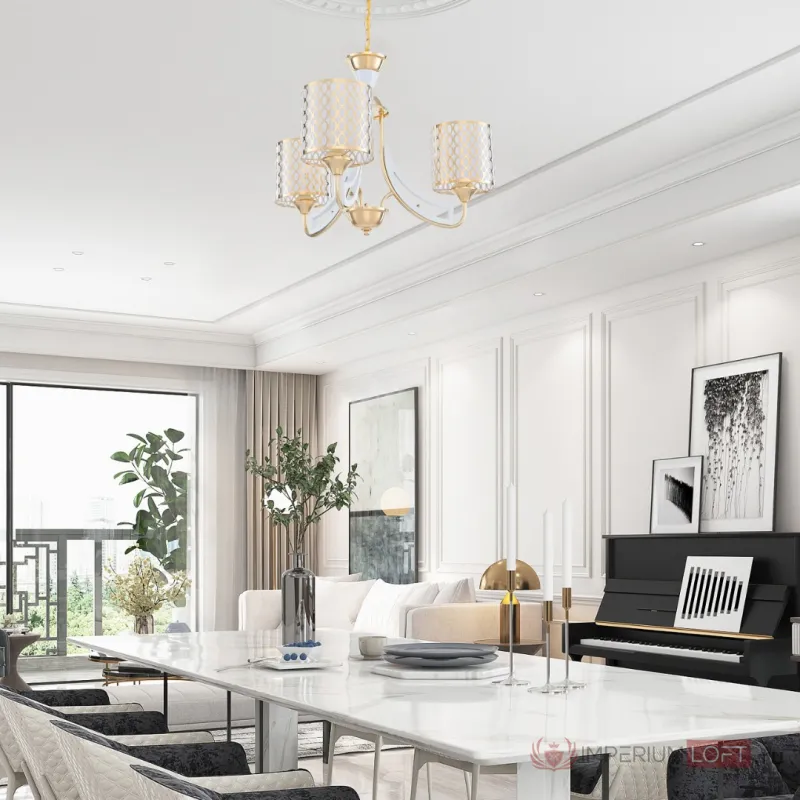 Люстра подвесная Arte Milano Florentia-3387 303387/3 Wh/Gd от ImperiumLoft