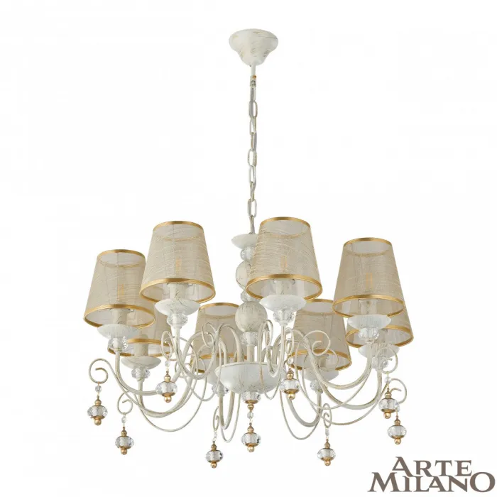Люстра Arte Milano AM347620 347620/8 WT+G от ImperiumLoft