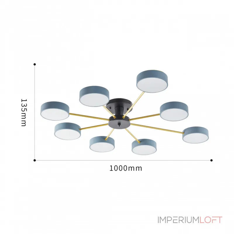 Светильник светодиодный Arte Milano Ferrara 252006/8 Bk/Gr