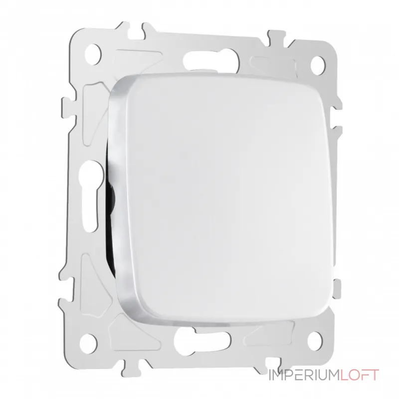 Переключатель одноклавишный перекрёстный, 10AX 250V 205.34-1.silver от ImperiumLoft