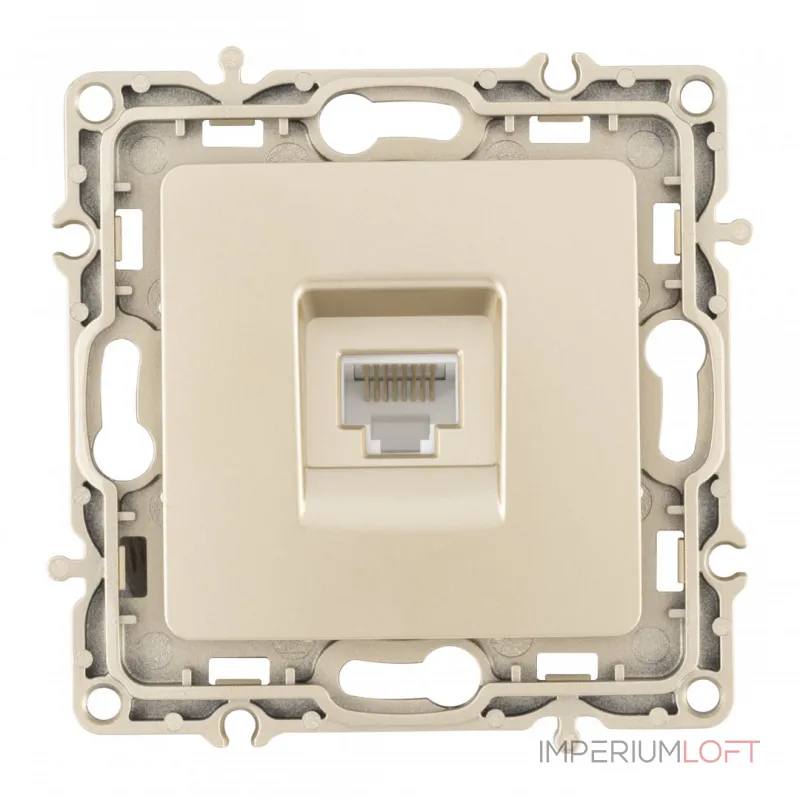 Розетка интернет, RJ45 217.45-1.shampan от ImperiumLoft Розетка интернет, RJ45 217.45-1.shampan от ImperiumLoft