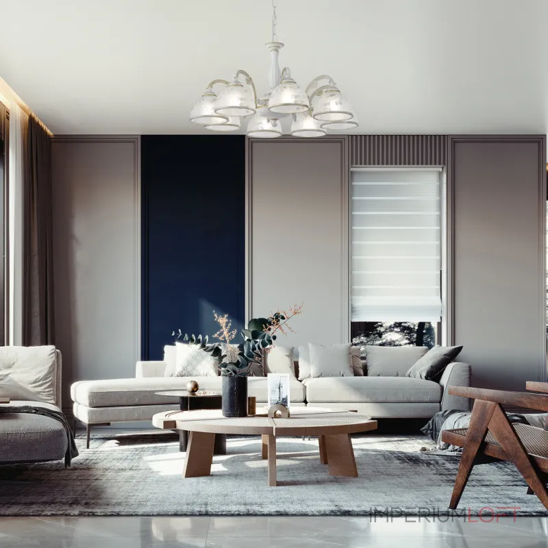 Подвесная люстра Arte Milano AM349737 349737/8 WT+G