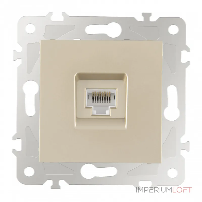 Розетка интернет RJ45 203.45-1.shampan Розетка интернет RJ45 203.45-1.shampan