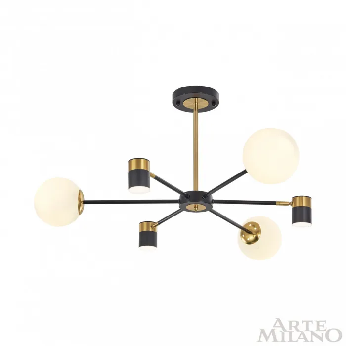 Люстра светодиодная Arte Milano Ferrara-71040 274802/6 BK/GD от ImperiumLoft