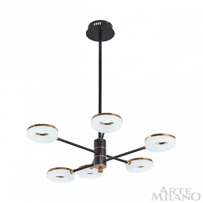 Люстра светодиодная Arte Milano Ferrara-72999 276699/6 BK/GD от ImperiumLoft