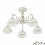 Потолочная люстра Arte Milano AM346410 346410/5 WT+G