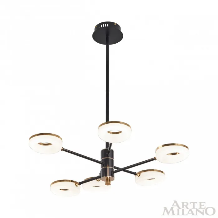 Люстра светодиодная Arte Milano Ferrara-72999 276699/6 BK/GD от ImperiumLoft