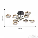 Светильник светодиодный Arte Milano Ferrara-71040 277999/8 BK/GD