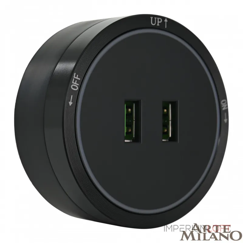 Трековая розетка, 2.1A 250V 380066TS LED/USBx2 Black от ImperiumLoft Трековая розетка, 2.1A 250V 380066TS LED/USBx2 Black от ImperiumLoft