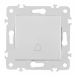 Кнопка дверного звонка, 10A 250V 203.36-1.silver от ImperiumLoft