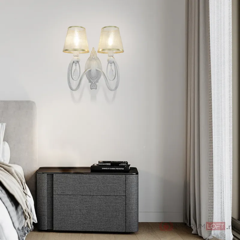 Бра Arte Milano AM347203 347203/2W WT+G от ImperiumLoft