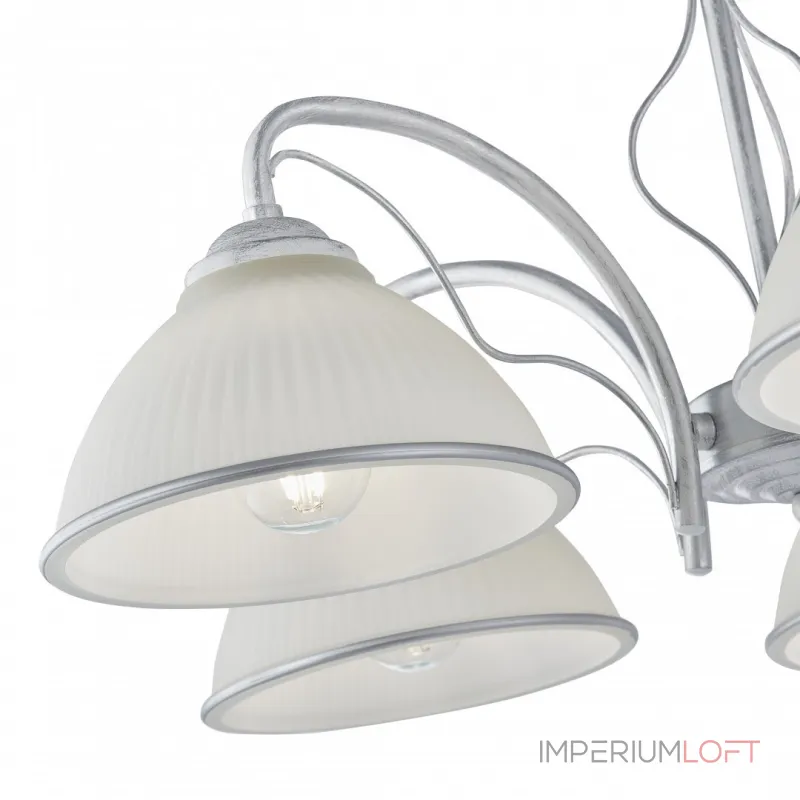 Подвесная люстра Arte Milano Amalfi-7946 337207/5 WT+SL Подвесная люстра Arte Milano Amalfi-7946 337207/5 WT+SL