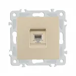Розетка телефонная, RJ11 206.51-1.shampan