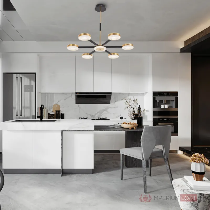Люстра светодиодная Arte Milano Ferrara-72079 272079/6 BK/GD от ImperiumLoft