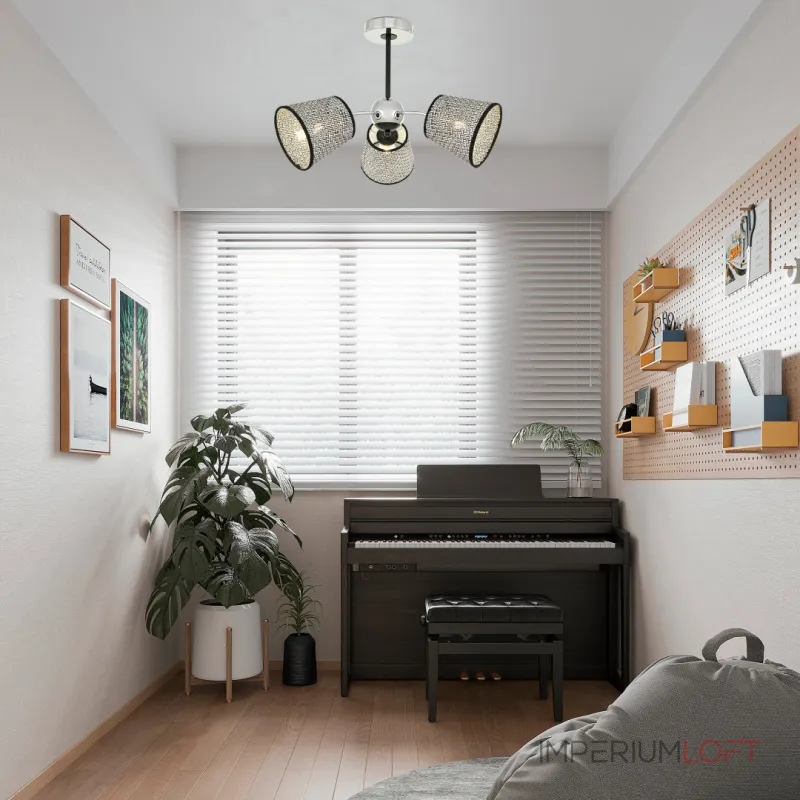 Потолочная люстра Arte Milano Napoli-320007 320007/3 CR.BK