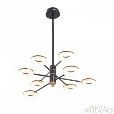 Люстра светодиодная Arte Milano Ferrara-72999 276699/8 BK/GD от ImperiumLoft