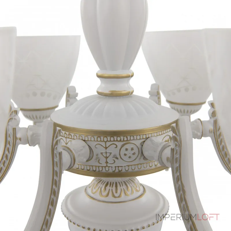 Подвесная люстра Arte Milano AM343837 343837/6 WT+G Подвесная люстра Arte Milano AM343837 343837/6 WT+G