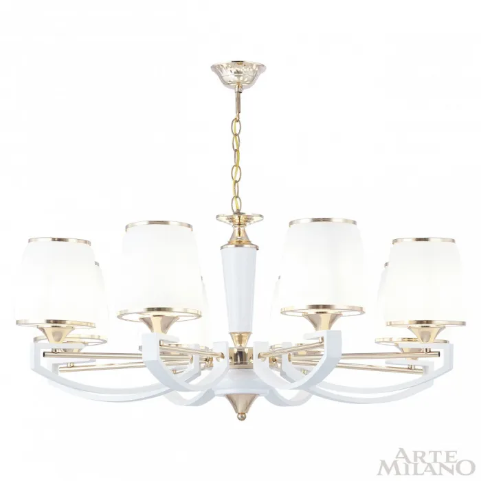 Люстра подвесная Arte Milano Florentia-2457 302457/8 Wh/Gd от ImperiumLoft
