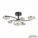 Потолочная люстра Arte Milano Ferrara-72069 279169/3+3 BK/GD