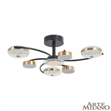 Потолочная люстра Arte Milano Ferrara-72069 279169/3+3 BK/GD