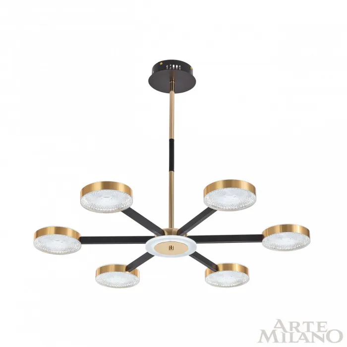 Люстра светодиодная Arte Milano Ferrara-72079 272079/6 BK/GD от ImperiumLoft