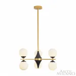 Люстра на штанге Arte Milano Neapolis-71580 271580/6 BK/GD