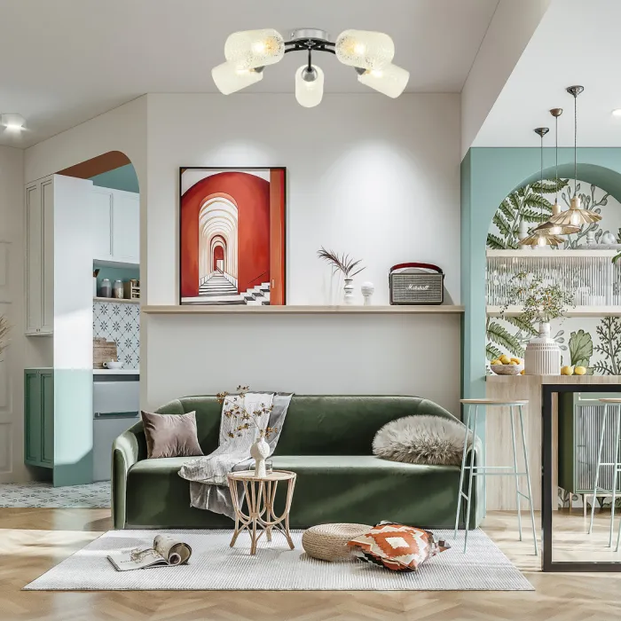 Люстра Arte Milano Napoli-326207 326207/5 CR.BK от ImperiumLoft