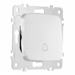 Кнопка дверного звонка, 10A 250V 205.36-1.silver от ImperiumLoft