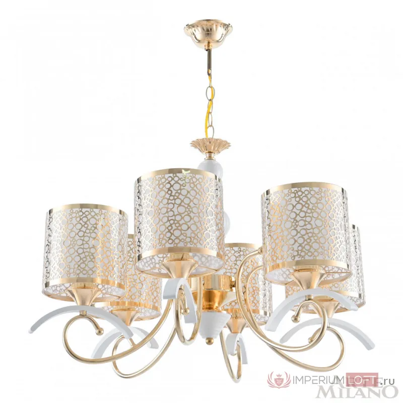Люстра подвесная Arte Milano Florentia-9787 309787/6 Wh/Gd от ImperiumLoft